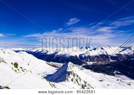 The beautiful landscape of the Alps