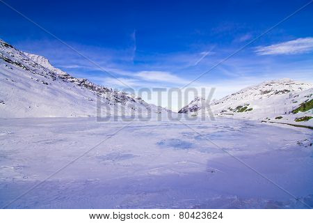 The beautiful landscape of the Alps
