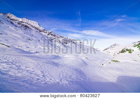 The beautiful landscape of the Alps