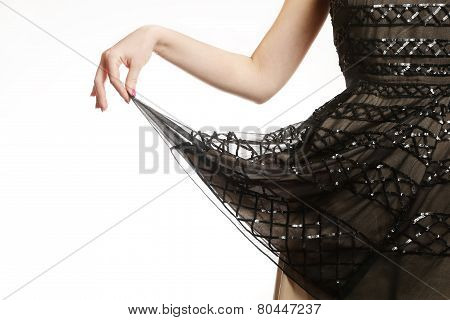 Sequin dress detail