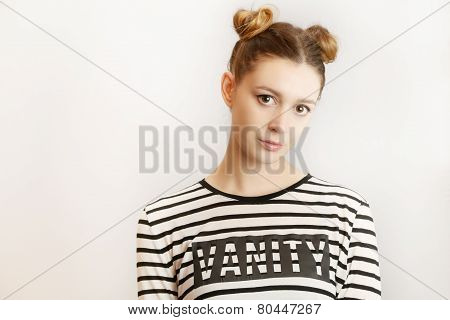 Portrait of young woman