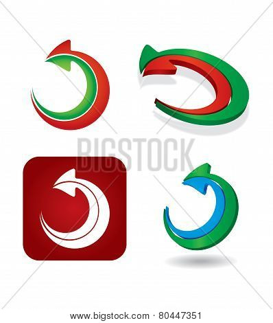 Color Arrows Icon Set