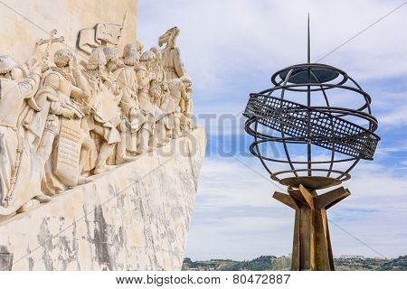 Belem, Lisbon, Portugal at the Monument to the Discoveries.