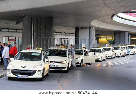 Parking Of The Taxi Cars