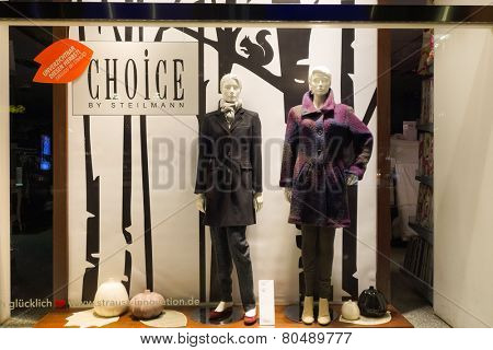 DUSSELDORF - SEP 16: Dusseldorf shop interior on September 16, 2014 in Dusseldorf, Germany. Dusseldorf is an international business and financial centre and renowned for its fashion and trade fairs