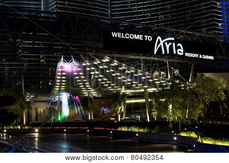 Entrance To The Aria