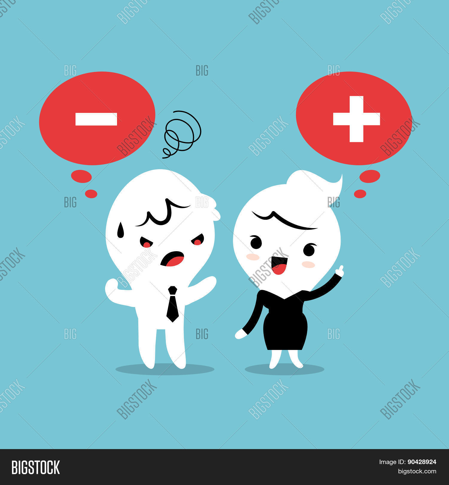 Positive Negative Vector & Photo (Free Trial) | Bigstock