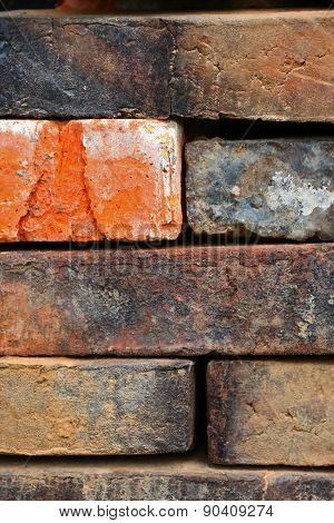 Folded On Each Other Old Bricks