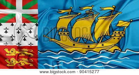 Flag Of Saint-pierre And Miquelon