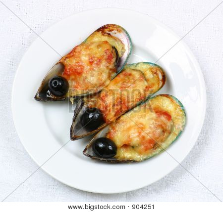 Ústřice s olivami