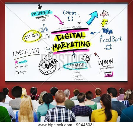 Digital Marketing Branding Strategy Online Media Concept