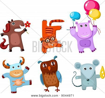 set animali carini
