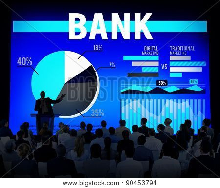 Bank Banking Budge Stock Market Finance Business Concept