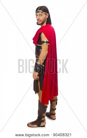 Gladiator isolated on white