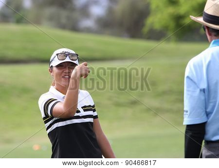 David Leadbetter And Lydia Ko At The Ana Inspiration Golf Tournament 2015