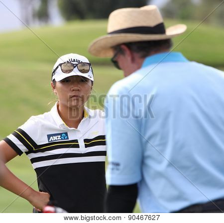 David Leadbetter And Lydia Ko At The Ana Inspiration Golf Tournament 2015
