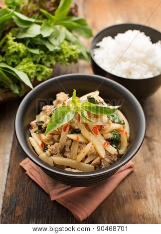 Pad Nor Mai (thai Food)
