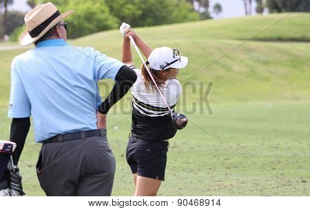 David Leadbetter And Lydia Ko At The Ana Inspiration Golf Tournament 2015