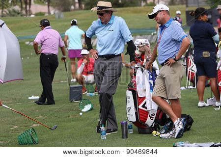 David Leadbetter And Lydia Ko At The Ana Inspiration Golf Tournament 2015