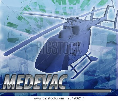 Abstract background digital collage concept illustration medevac medical evacuation