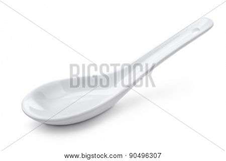 Chinese spoon isolated on white