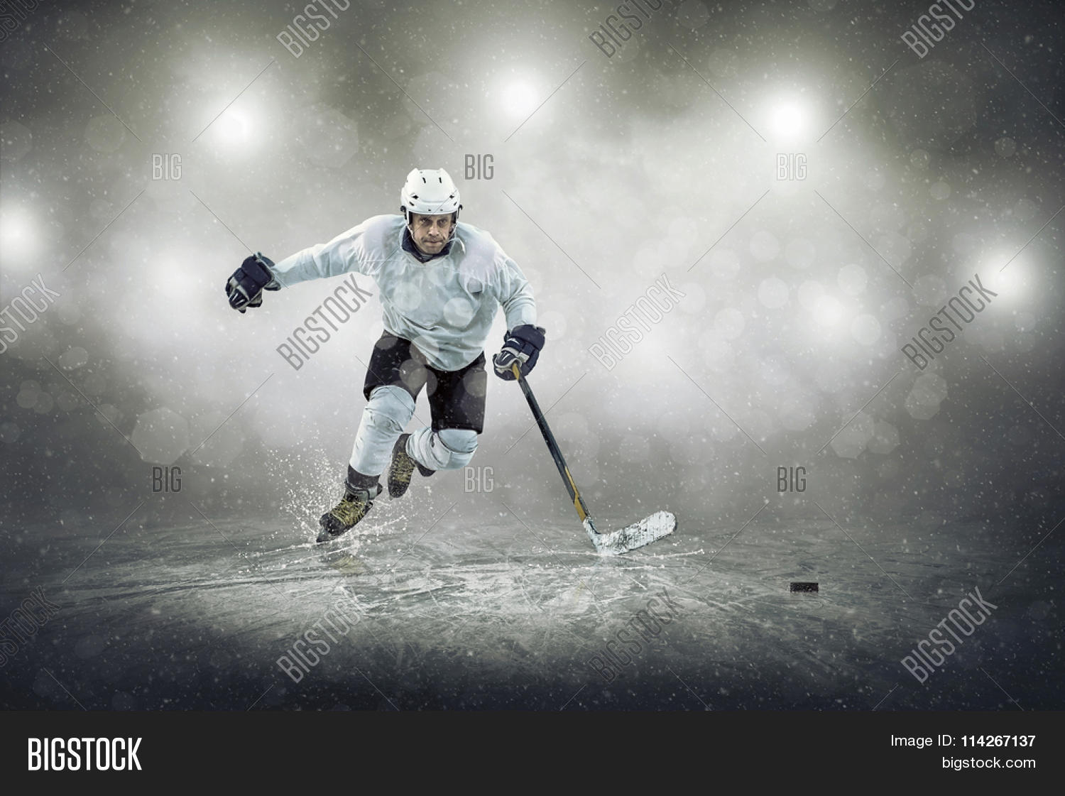 Ice Hockey Player On Image & Photo (Free Trial) Bigstock