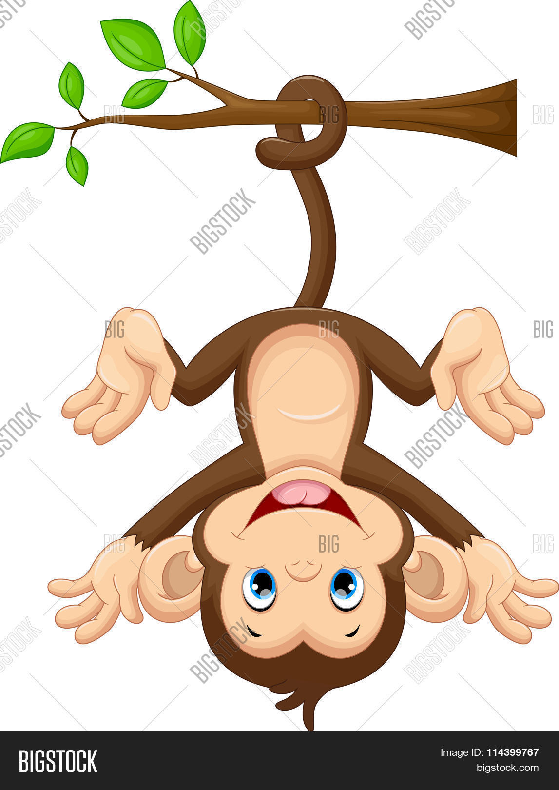 Cute Baby Monkey Vector Photo Free Trial Bigstock