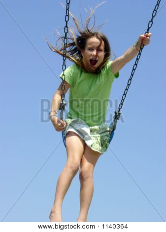 Girl Swinging