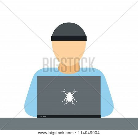 Internet security vector illustration