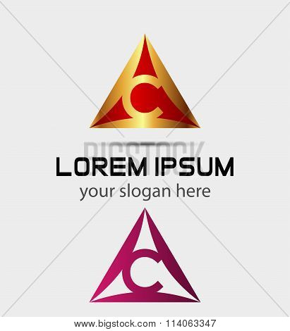 Letter C logo icon design template elements