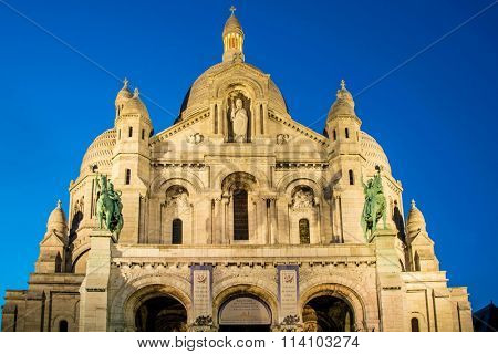 Basilique du Sacre Coeur in Paris France