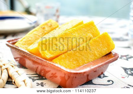 Baked Cornmeal Slices