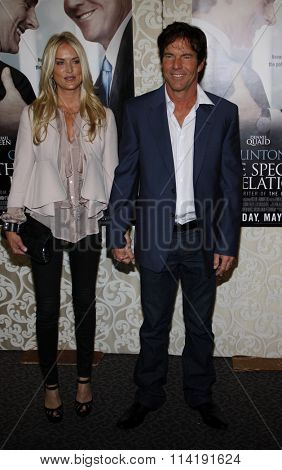 HOLLYWOOD, CALIFORNIA - May 18, 2010. Dennis Quaid and Kimberly Buffington at the Los Angeles premiere of 