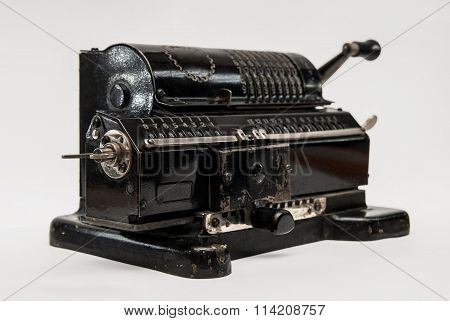 Mechanical arithmometer - calculator made in USSR