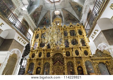 The iconostasis of the Church of the Nativity built in the 17th century Landmark
