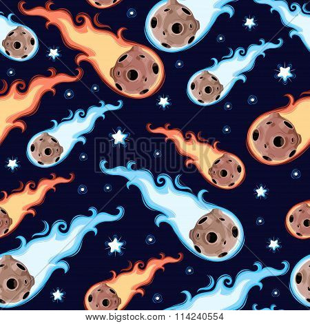 Seamless meteor rain
