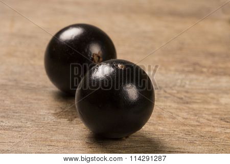 Berry Jaboticaba On Wooden Table