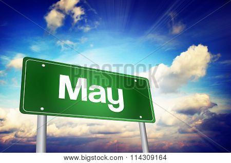 May Green Road Sign
