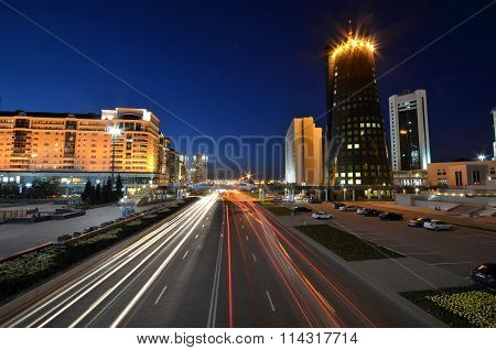 Night View Of The Street Orynbor