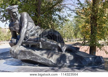 Monument The Mass Grave Of Seamen Of Participants Of Landing Operation In 1919. Volgograd, Russia