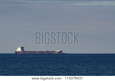 Ship Crossing Lake Superior