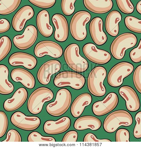 Seamless background with haricot