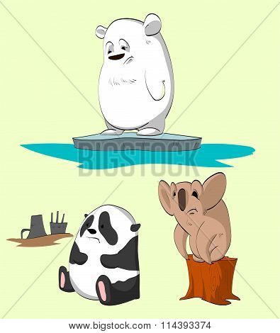 Animals losing their homes.