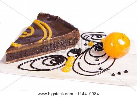 Orange Chocco Tart Cake