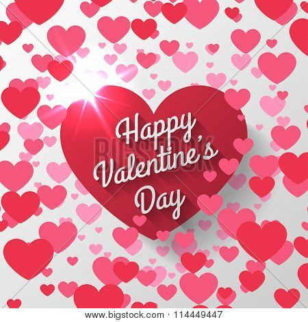 Red heart Valentines day