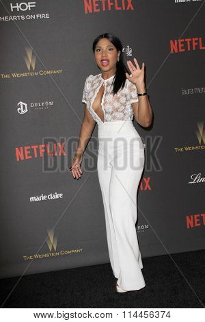 BEVERLY HILLS, CA - JAN. 10: Toni Braxton arrives at the Weinstein Company and Netflix 2016 Golden Globes After Party on Sunday, January 10, 2016 at the Beverly Hilton Hotel in Beverly Hills, CA. 