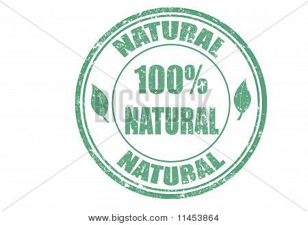100% Natural Stamp