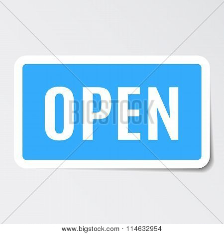 blue sticker