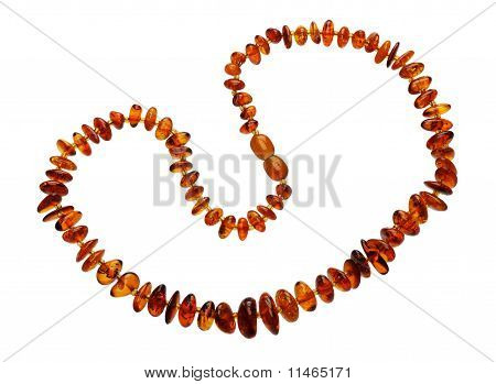 Collana di ambra, isolato