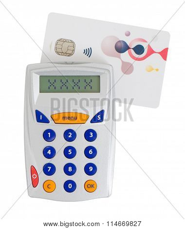 Card Reader For Reading A Bank Card
